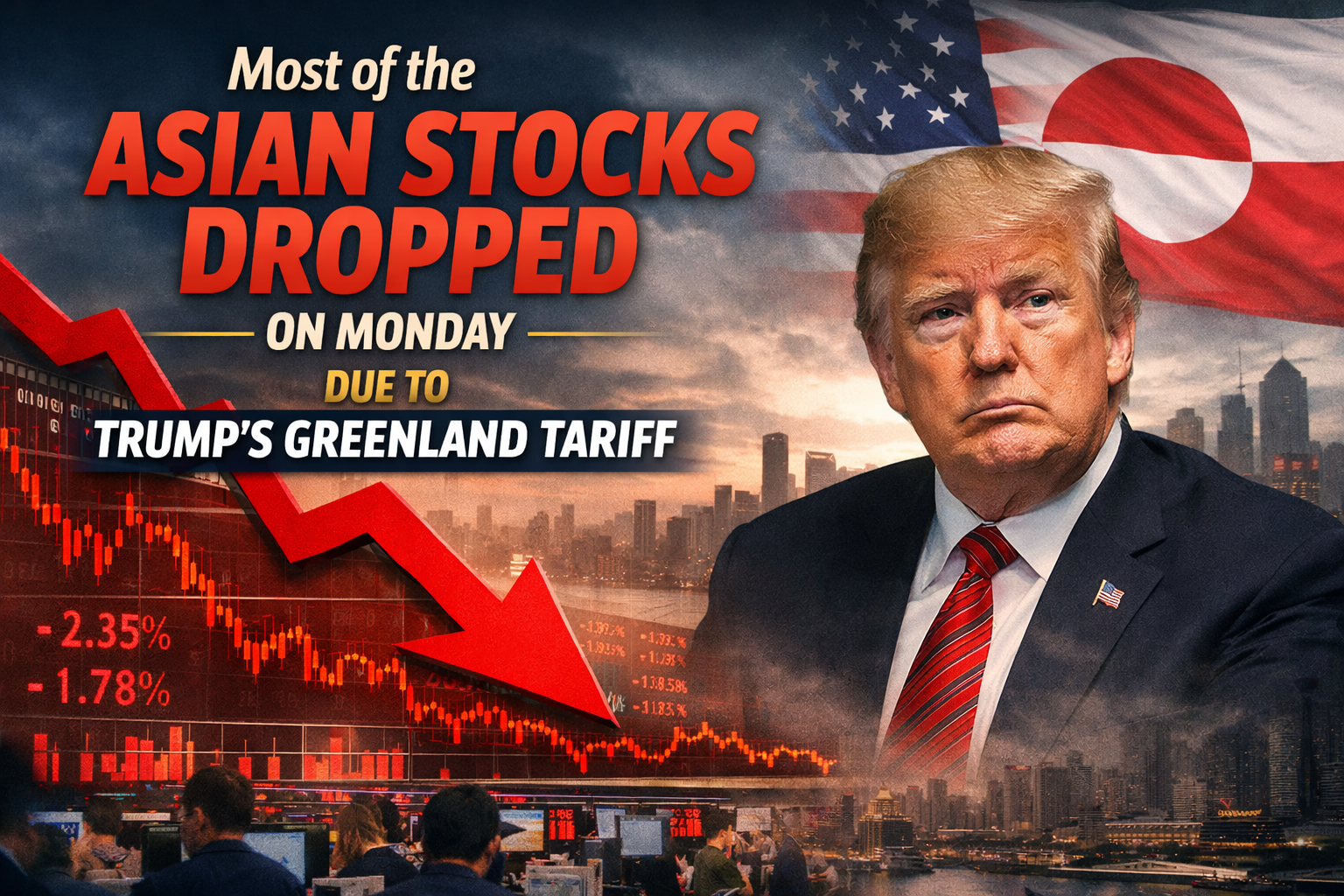 Asian stocks and Trump’s Greenland tariff