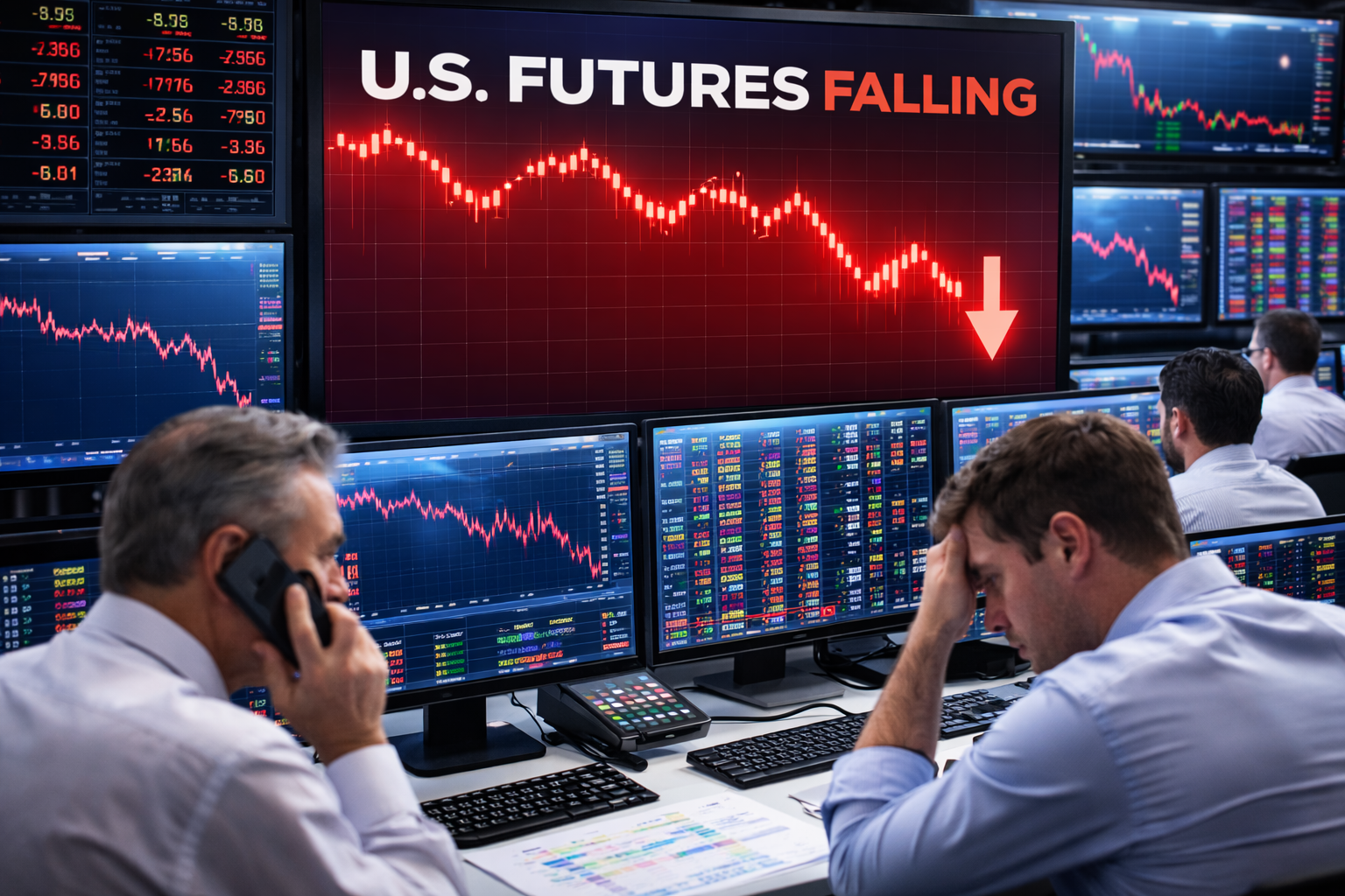US Stock Futures Fall ahead of the Fed's Meeting