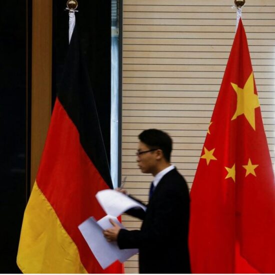 Germany and China National Flags
