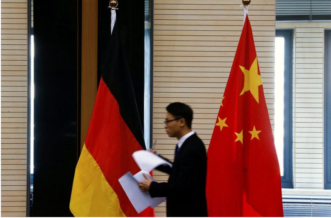 Germany and China National Flags