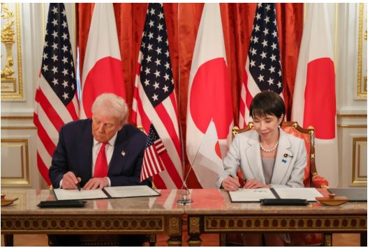 Trump and Takaichi sign the trade agreement